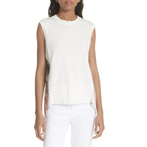 TED BAKER Clariey Sea Of Clouds Back-pleat Top In Natural